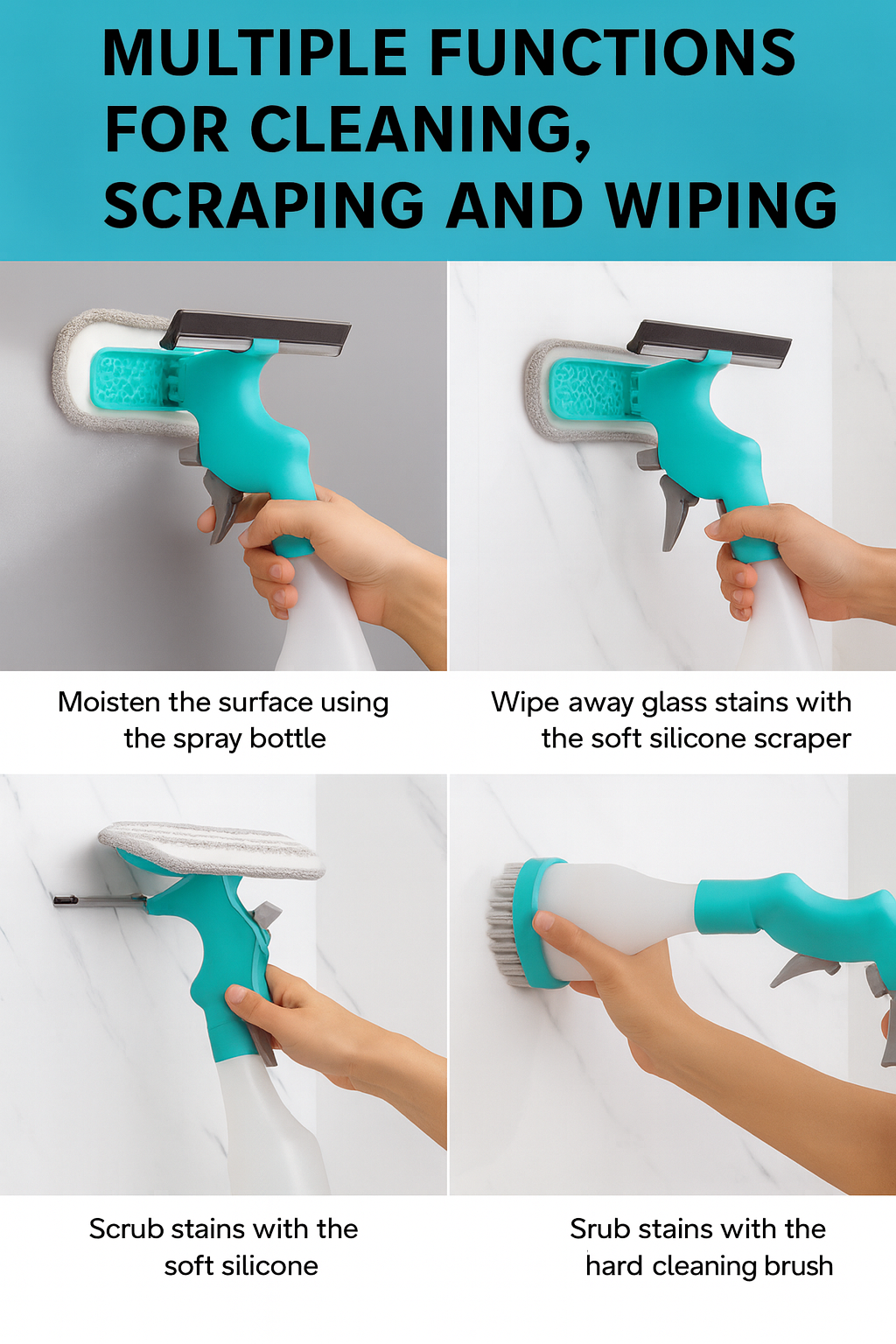 4-in-1 Window Cleaning Tool